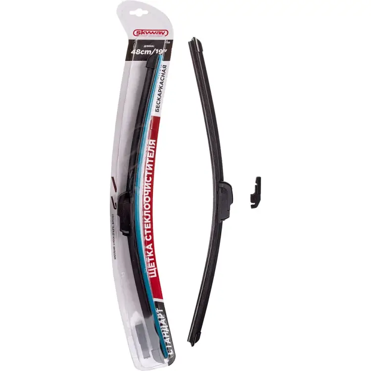 Бескаркасная щетка стеклоочистителя SKYWAY S02701036