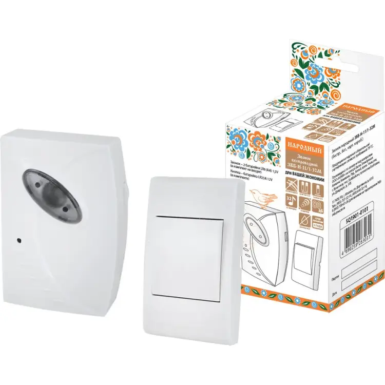 Беспроводной звонок TDM ELECTRIC народный ЗББ-Н-11/1-32М SQ1901-0101