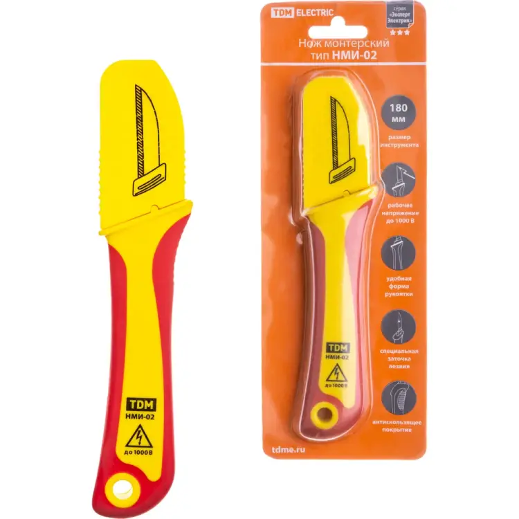 Монтерский нож TDM ELECTRIC ЭкспертЭлектрик НМИ-02 SQ1003-0107