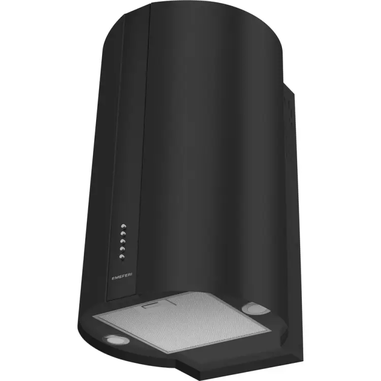 Цилиндрическая островная вытяжка MEFERI TUBE40BK POWER МФ-00000927