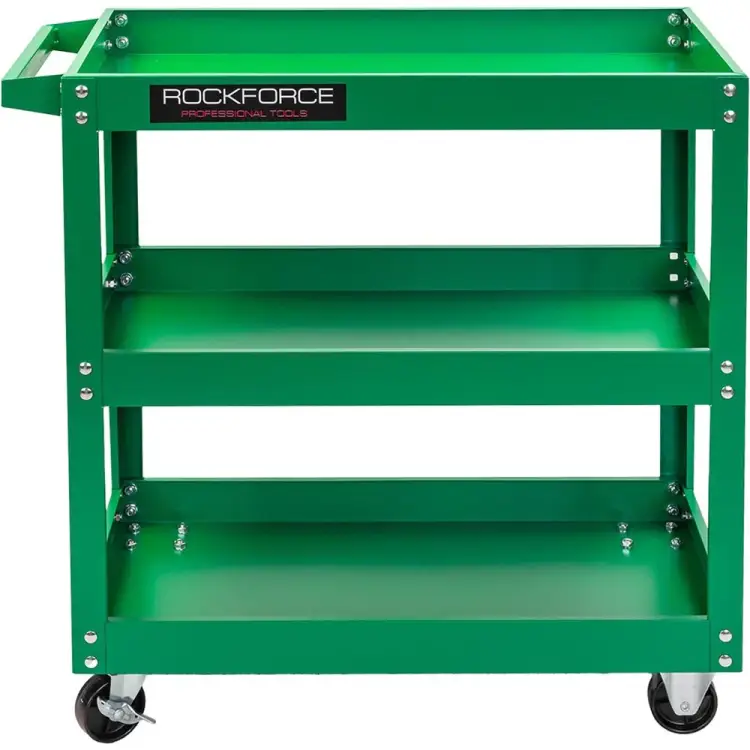 Трехполочная инструментальная тележка Rockforce RF-1141343A(46741) Трехполочная инструментальная тележка Rockforce RF-1141343A(46741)