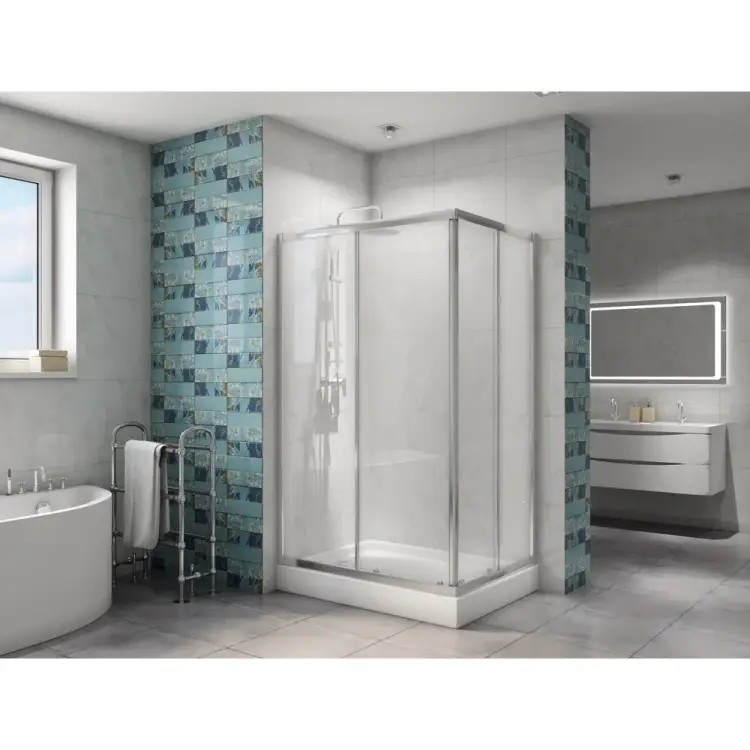 Душевой уголок BelBagno DUE-AH-2-120/80-C-Cr