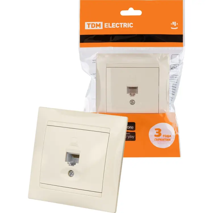 Компьютерная розетка TDM ELECTRIC Лама SQ1815-0116