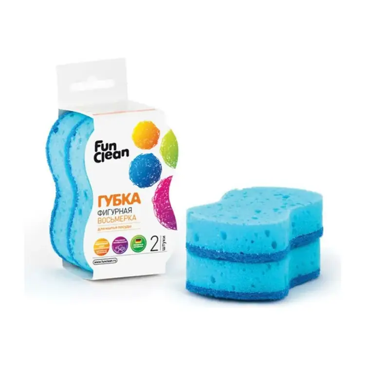 Фигурная губка для посуды Fun Clean 6863