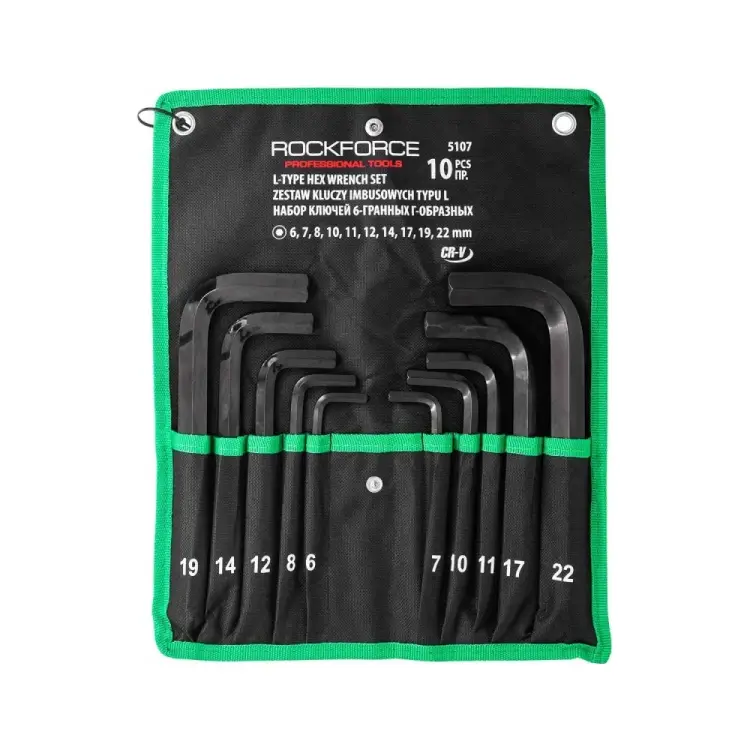 Шестигранные ключи г-образные Rockforce RF-5107(58808)