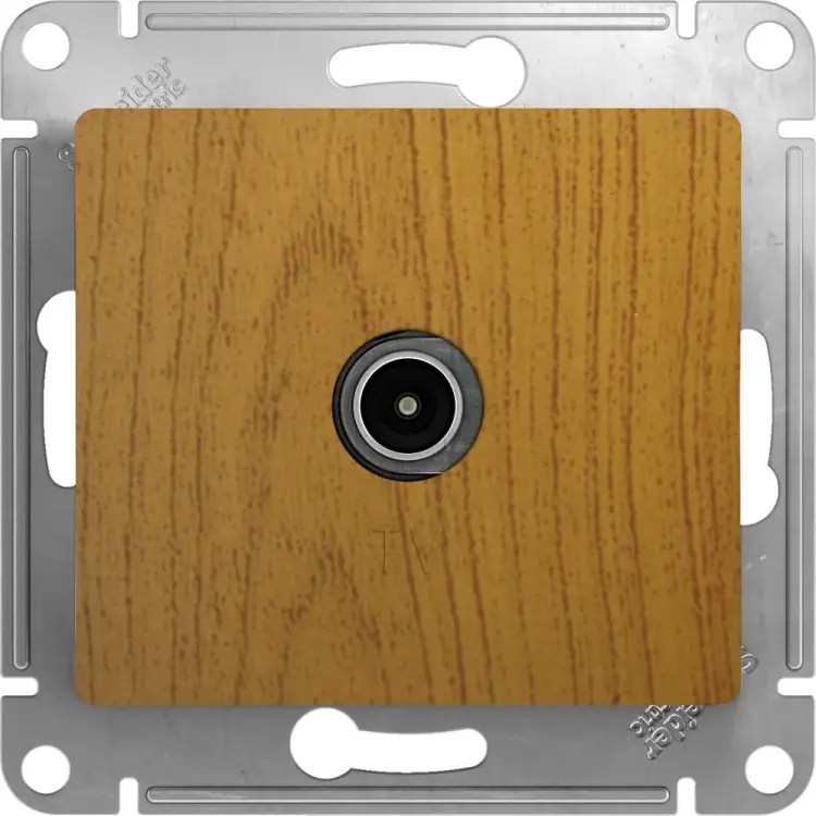 Проходная tv розетка Systeme Electric Glossa GSL000592