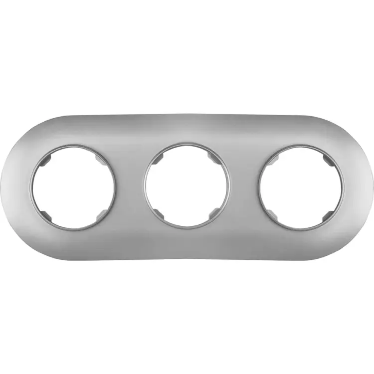 Трехместная рамка BYLECTRICA ПРОВАНС ЮЛИГ.735212.501 серебро