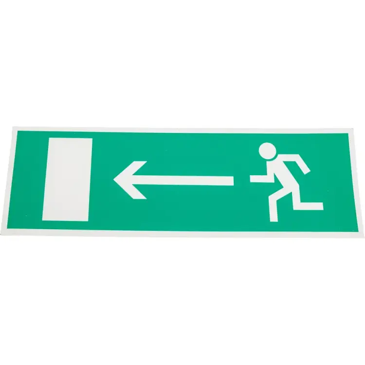 Эвакуационная табличка REXANT Направление к эвакуационному выходу налево 56-0025-2