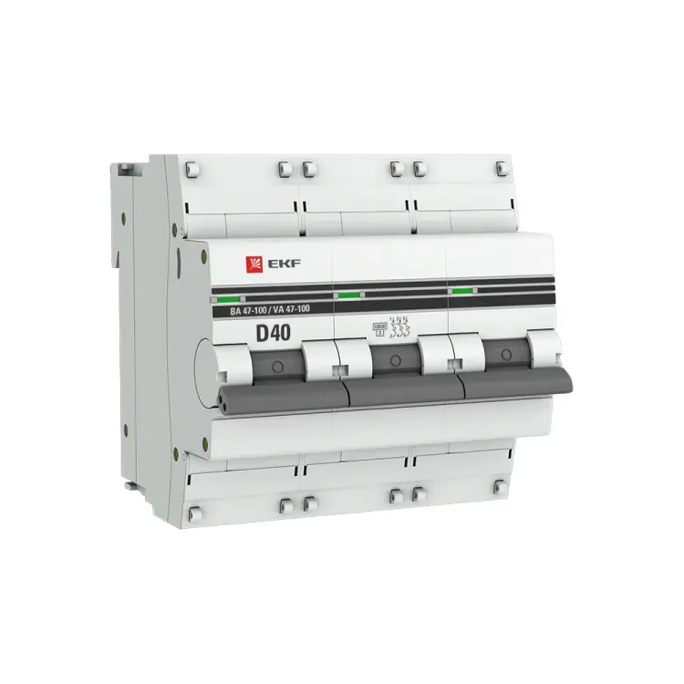 Автоматический выключатель EKF ВА 47-100 PROxima mcb47100-3-40D-pro