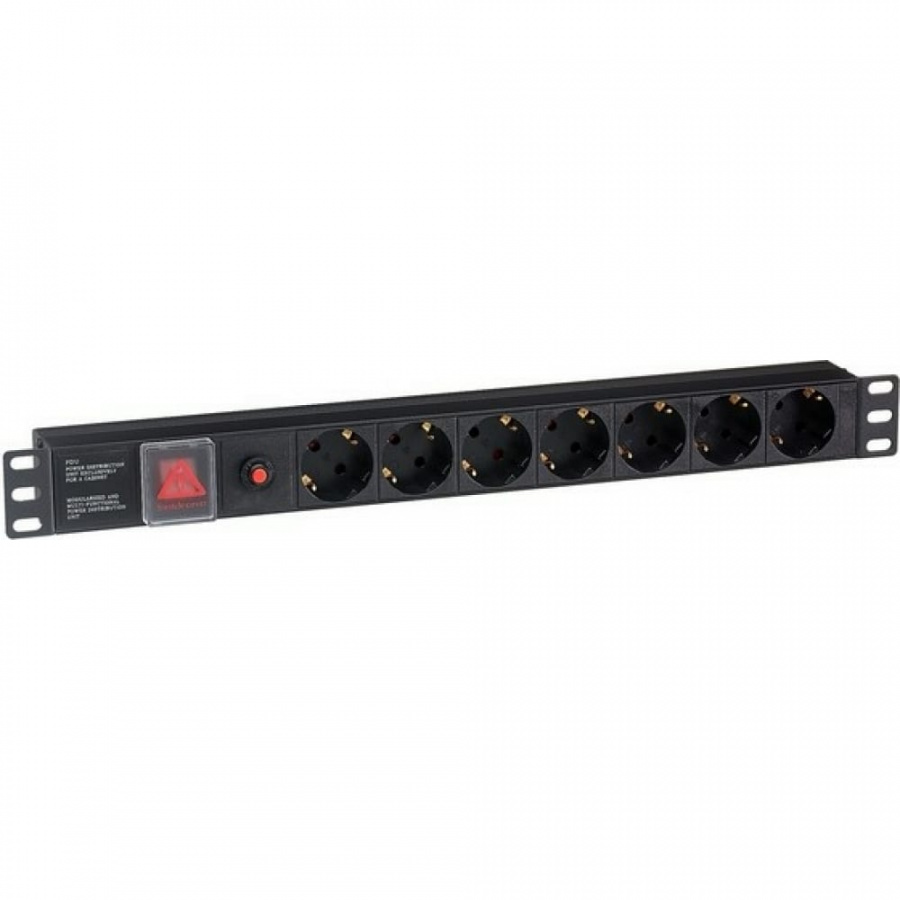 Блок розеток ExeGate ServerPro PDU-19H702 Al-7S-C14-SW-O