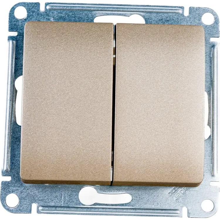 Двухклавишный выключатель Systeme Electric GLOSSA GSL000451