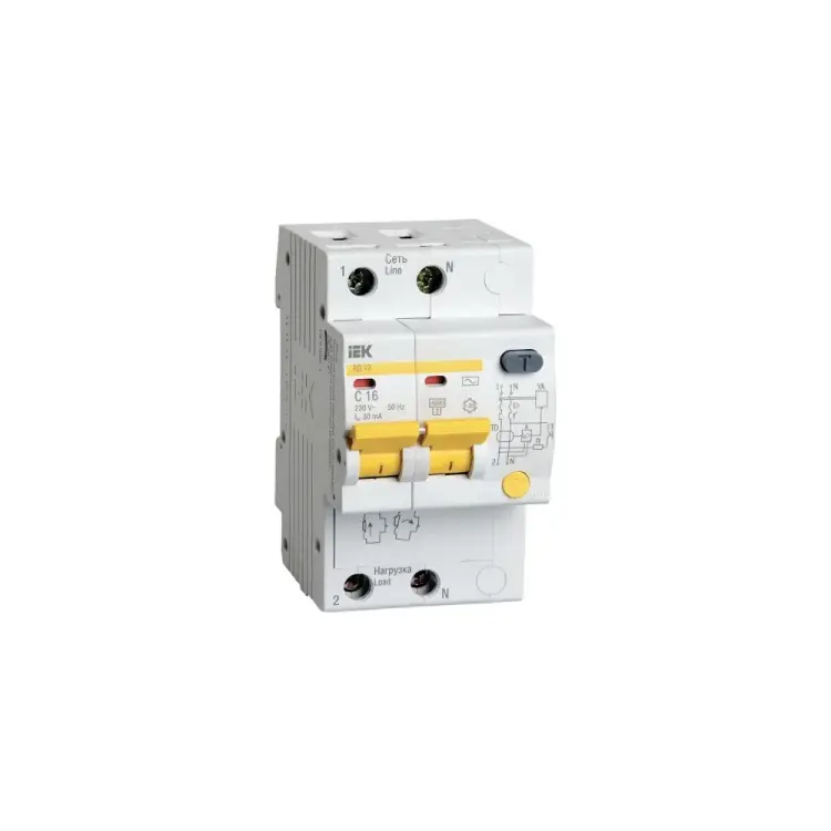 Дифференциальный автомат IEK АД12 MAD10-2-016-B-030