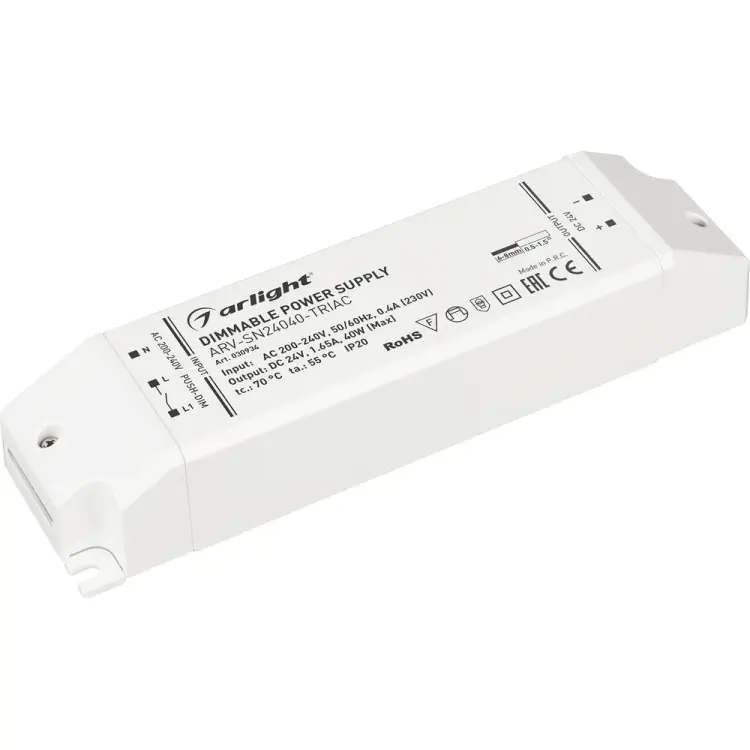 Блок питания Arlight ARV-SN24040-TRIAC 030934 Блок питания Arlight ARV-SN24040-TRIAC 030934