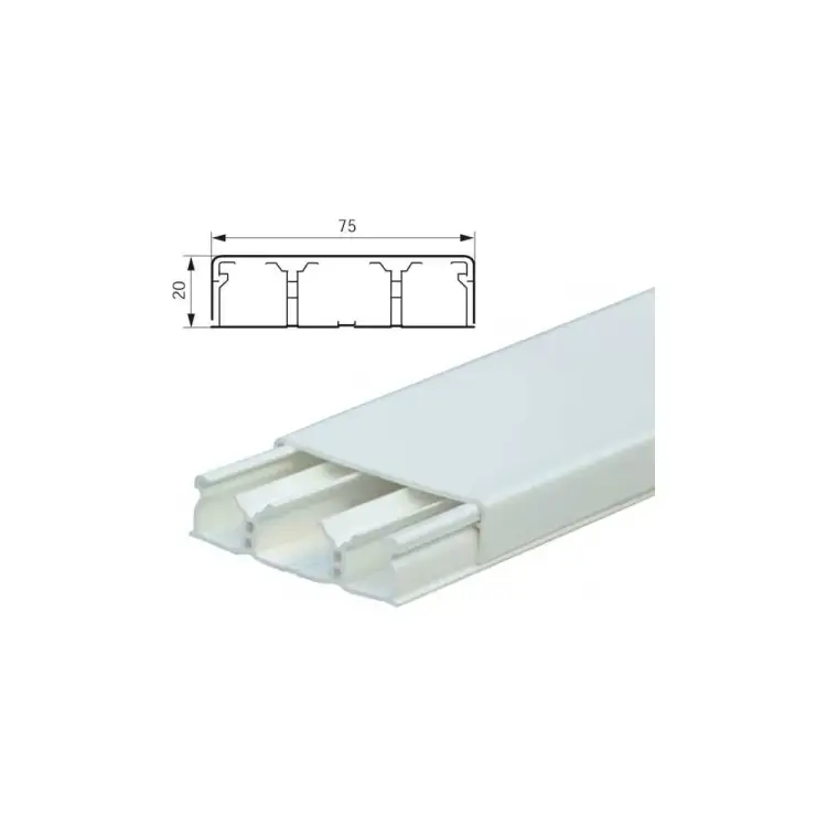 Плоский мини плинтус Legrand DLPlus 30033