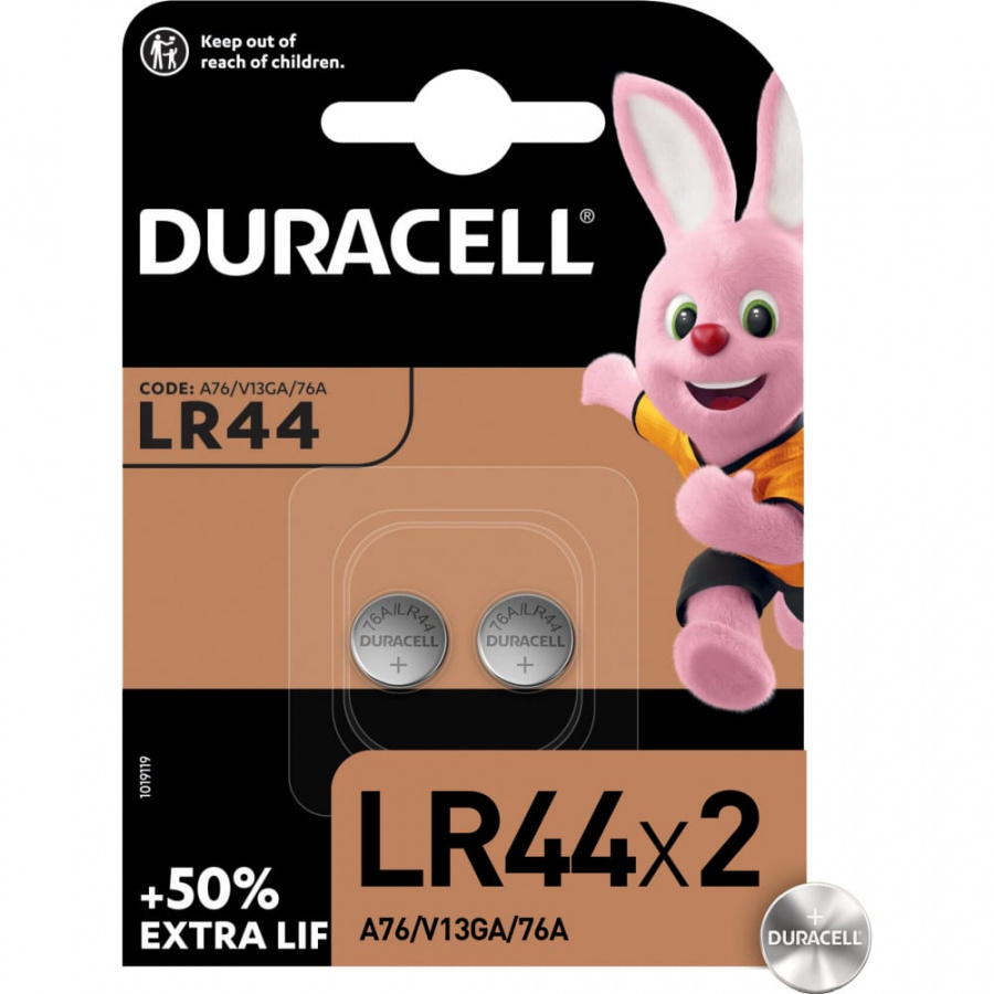 Батарейка Duracell 1.5В LR44 BP-2