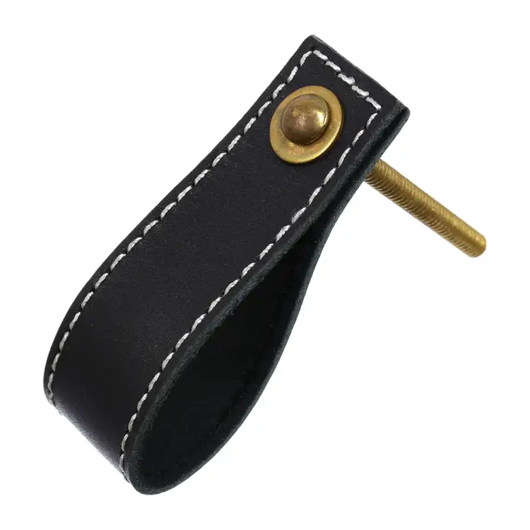 Кожаная ручка для мебели BlumenHaus 66311 Кожаная ручка для мебели BlumenHaus 66311