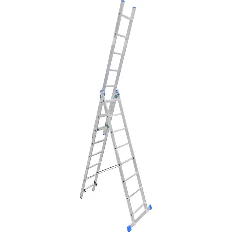 Трехсекционная алюминиевая лестница LadderBel LS308