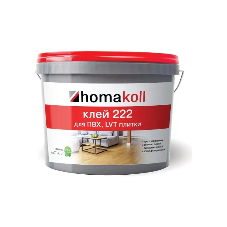 Клей для ПВХ и LVT плитки Homakoll 1 кг 460398