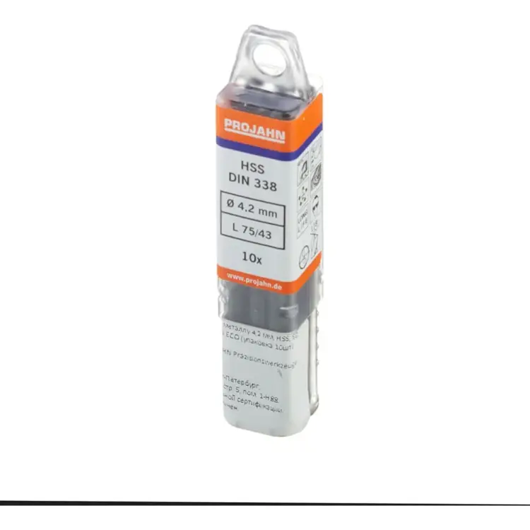 Спиральное сверло PROJAHN диам.4.2мм - дл.75мм 10420