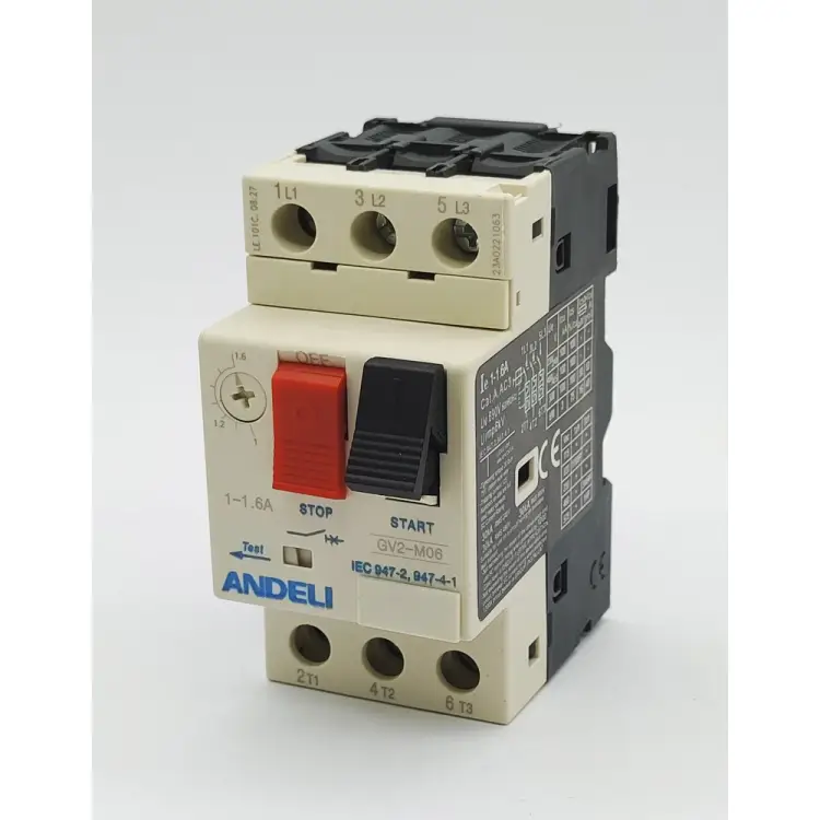 Пускатель ANDELI gv2-m06 1а~1.6a кнопочный ADL06-605