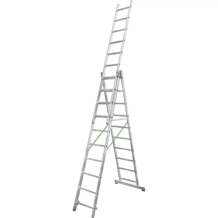 Алюминиевая трехсекционная лестница Новая Высота 2230310