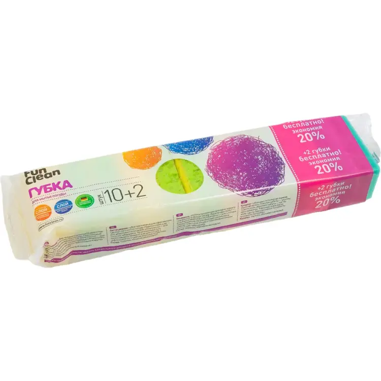 Губка для посуды Fun Clean 6791