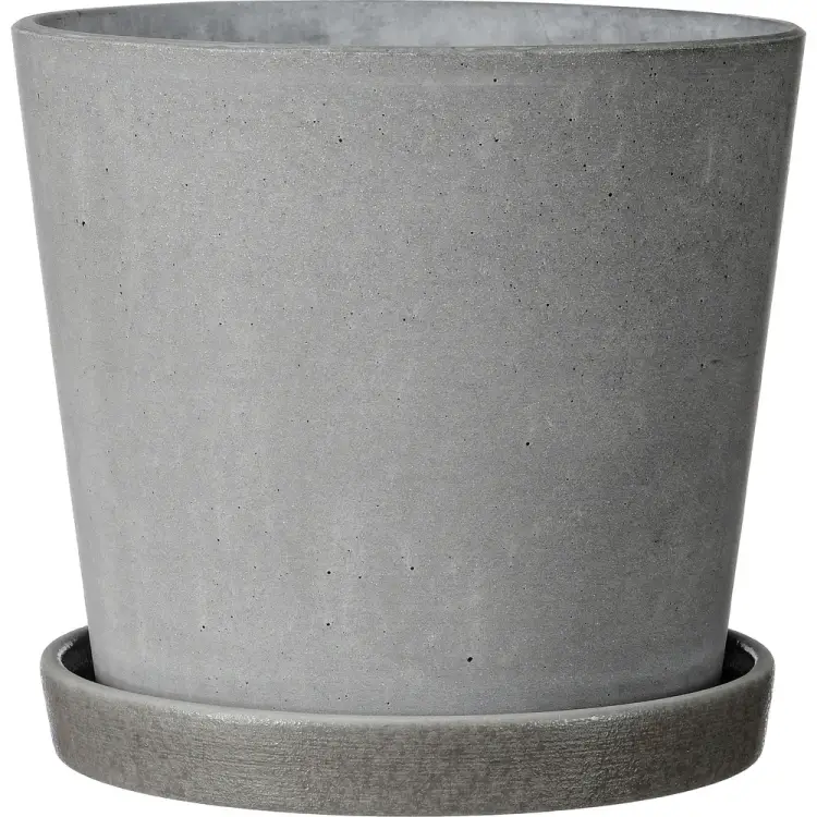 Горшок для цветов ООО КОМПОЗИТ Грэй серый конус №3.