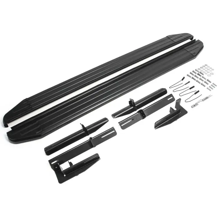 Пороги на автомобиль для Citroen C4 Aircross 2012-2016 г.в./C-Crosser 2007-2013 г.в./Mitsubishi ASX 2010-20 Rival Premium-Black A173ALB.4005.1