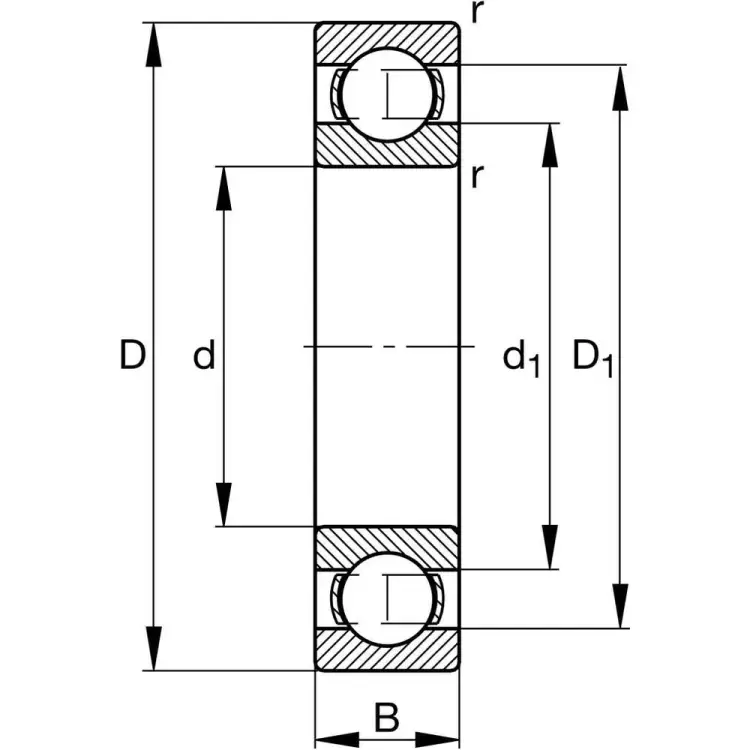 Подшипник DINROLL 6001/C4 8000000002712