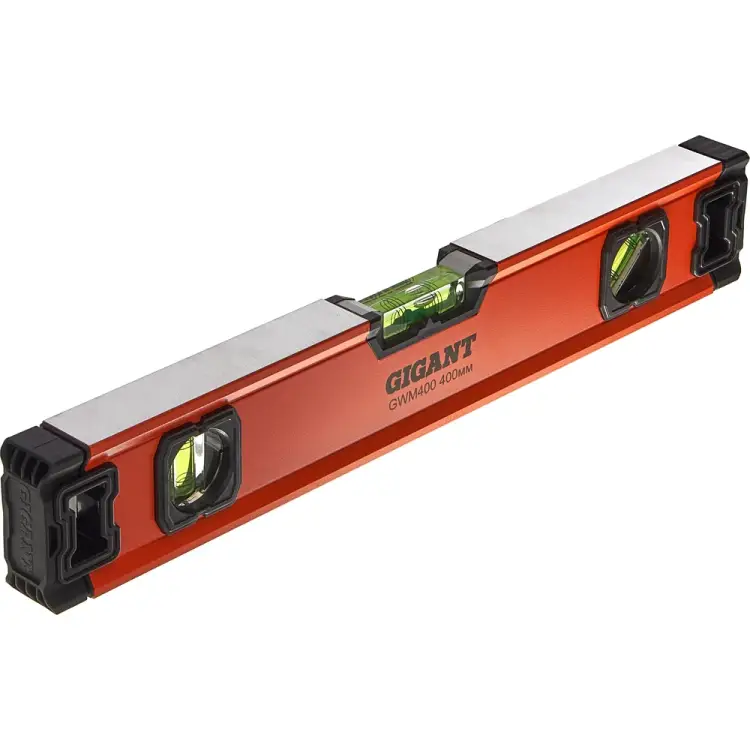 Алюминиевый магнитный строительный уровень Gigant GWM400