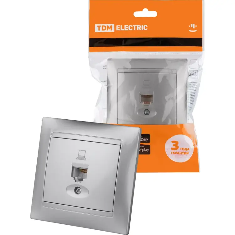 Компьютерная розетка TDM ELECTRIC Лама SQ1815-0216