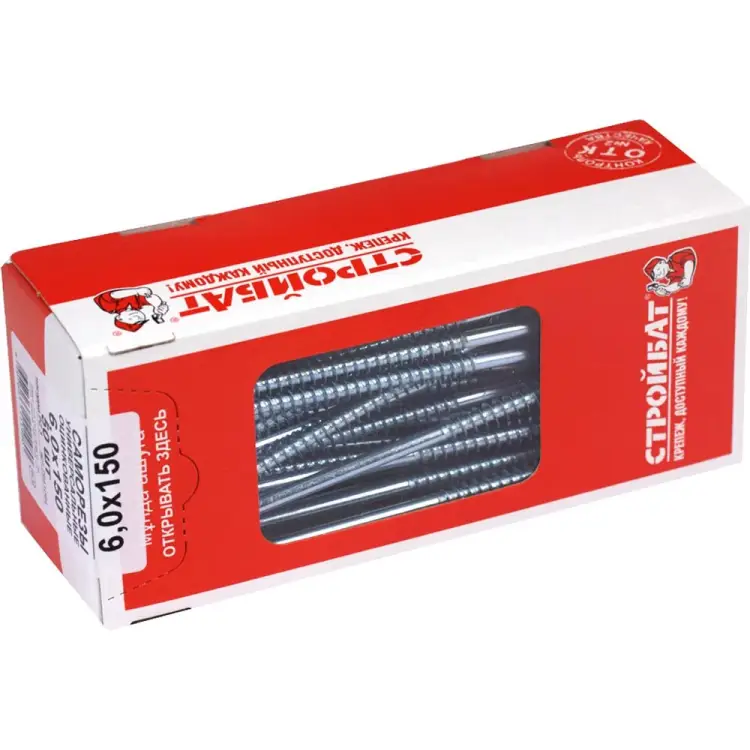 Универсальные саморезы Стройбат 6,0x150 50 шт. 075761