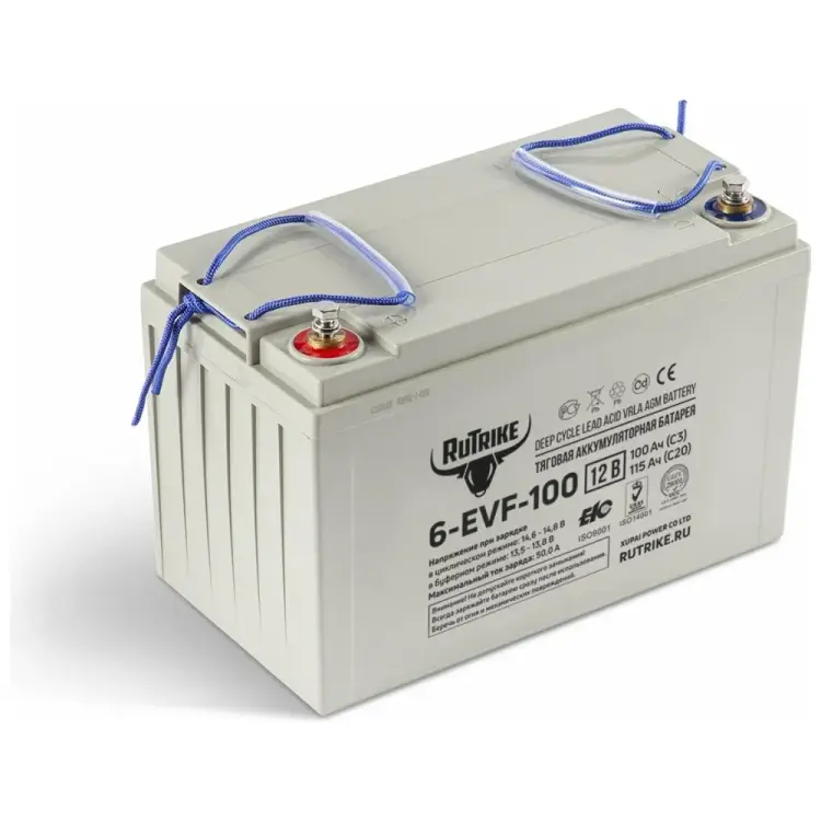 Гелевый тяговый аккумулятор Rutrike 6-EVF-100 021664