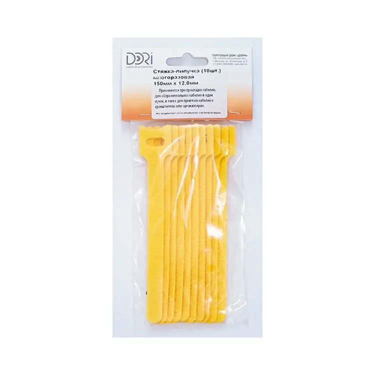 Многоразовая стяжка-липучка DORI 42204