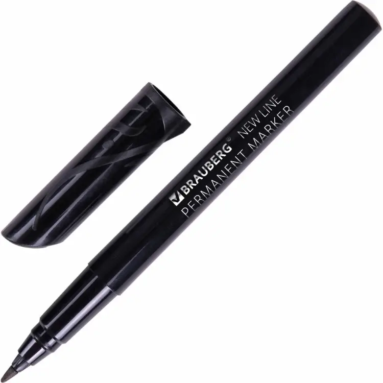 Перманентный нестираемый маркер BRAUBERG NEW LINE 152209