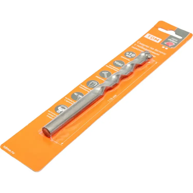 Ударное сверло по бетону TDM ELECTRIC Рубин SQ1092-0105