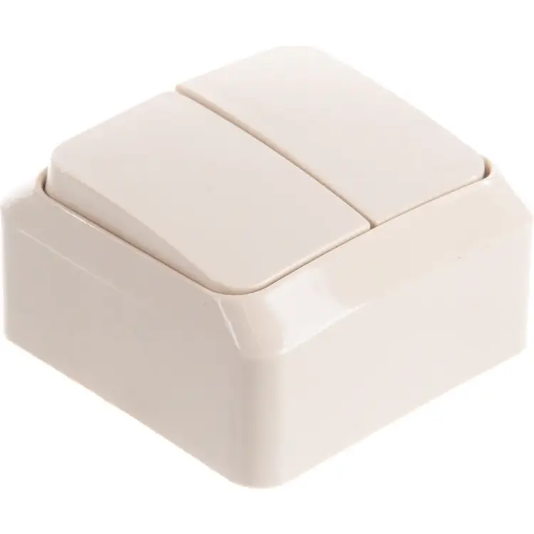 Двухклавишный выключатель Systeme Electric Этюд BA10-006K