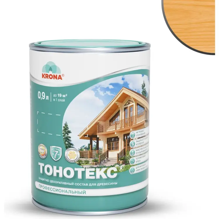 Защитно-декоративный состав для дерева KRONA Тонотекс 66302700