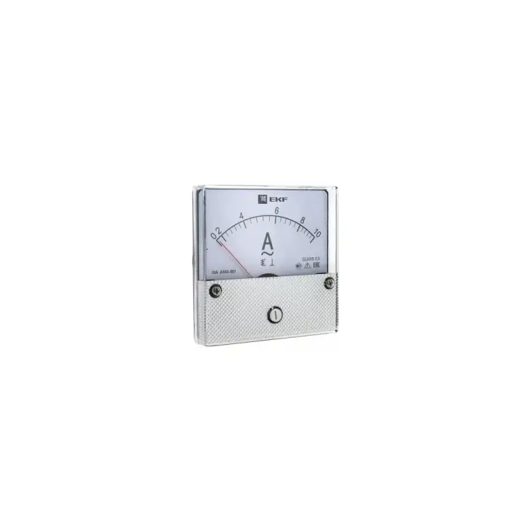 Аналоговый амперметр на панель EKF круглый вырез ama-801-200