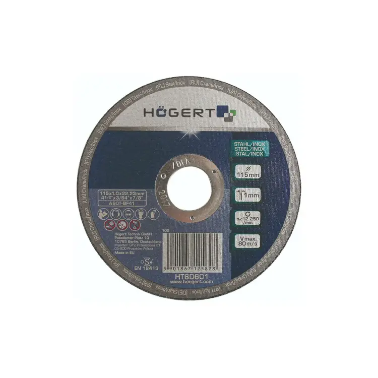 Отрезной диск по металлу HOEGERT TECHNIK HT6D601 Отрезной диск по металлу HOEGERT TECHNIK HT6D601