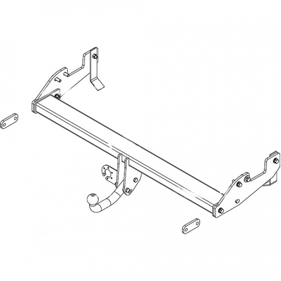 Фаркоп тсу Toyota HILUX 2005-2015 гг AVTOS TY 36