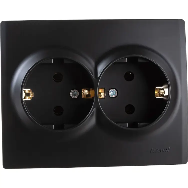 Двойная розетка Lezard KARINA 707-4200-127B