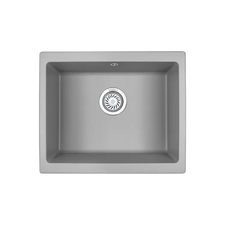 Кухонная мойка GRANULA GR-5551 алюминиум