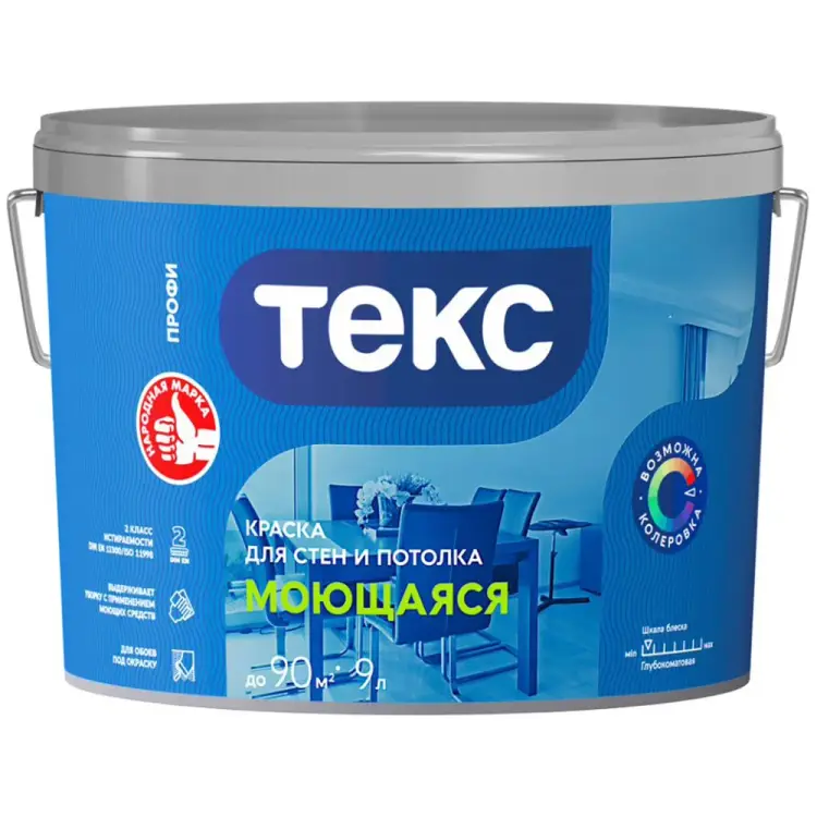 Моющаяся водно-дисперсионная краска Текс Профи 700010804