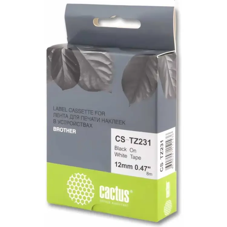 Ленточный картридж для brother 1010/1280/1280vp/2700vp Cactus tze-231 CS-TZ231