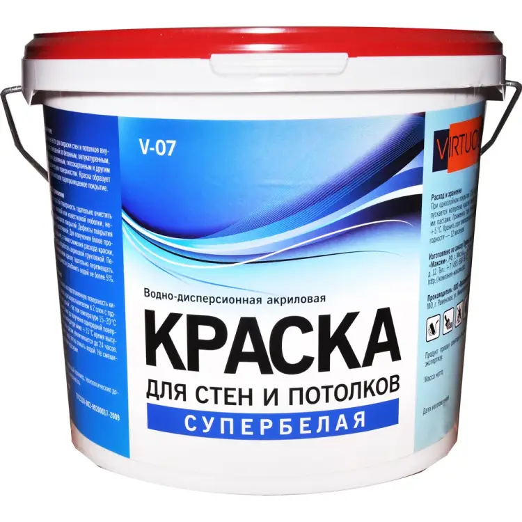 Морозостойкая краска для стен и потолков Virtuoso V-07 А 56539 Морозостойкая краска для стен и потолков Virtuoso V-07 А 56539