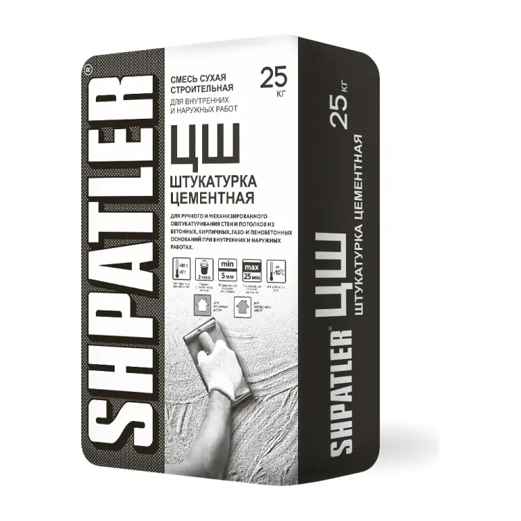 Цементная штукатурка ШПАТЛЕР ЦШ Ш00011 Цементная штукатурка ШПАТЛЕР ЦШ Ш00011