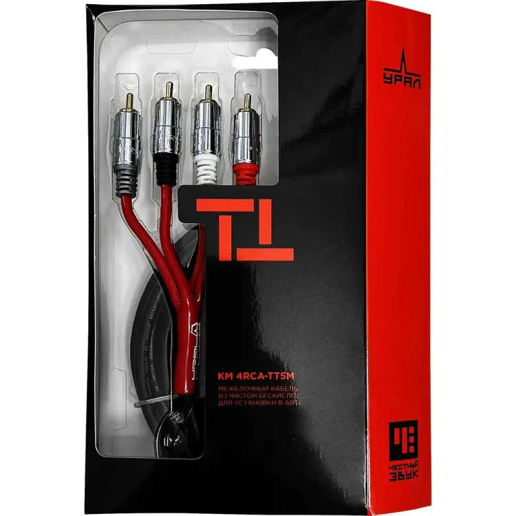 Межблочный кабель Ural sound УРАЛ КМ 4RCA-ТТ5М ГРОМ