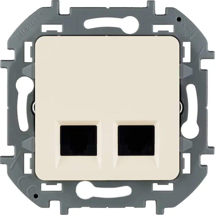 Двойная розетка Legrand INSPIRIA 673841