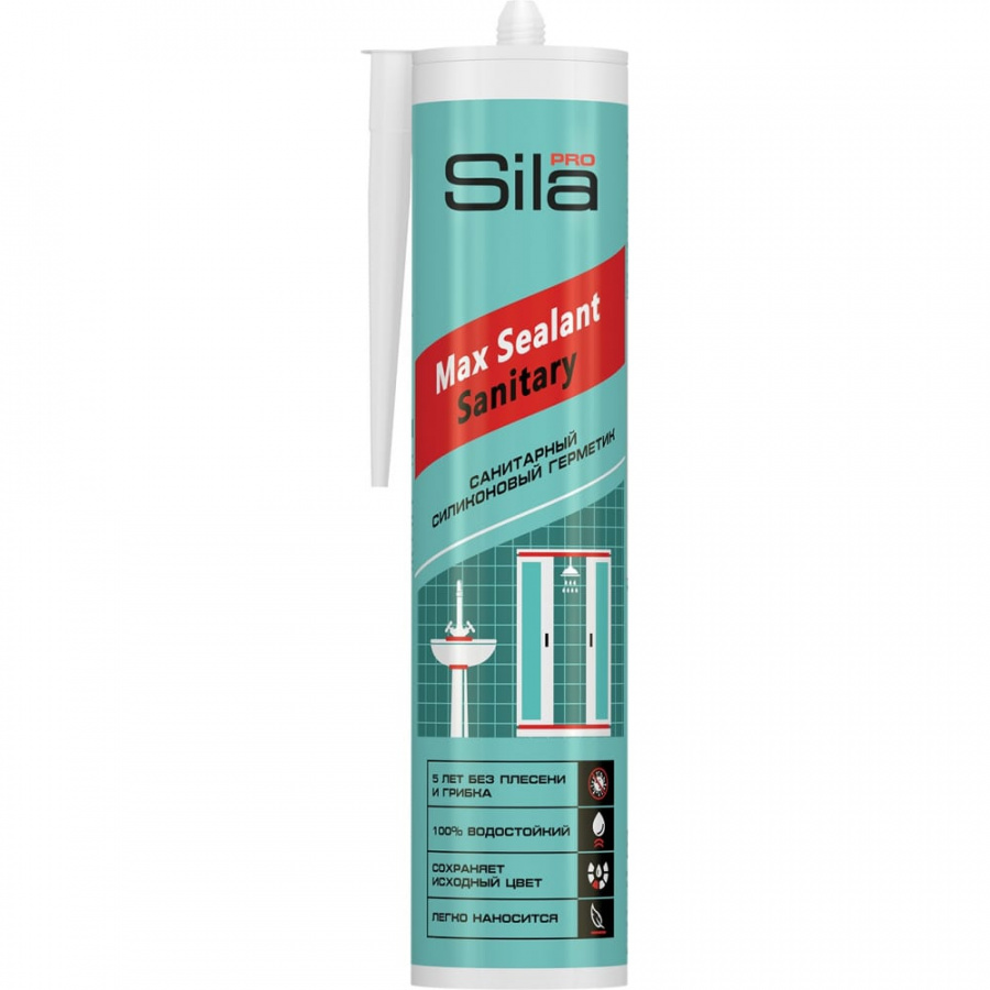 Силиконовый санитарный герметик Sila PRO Max Sealant